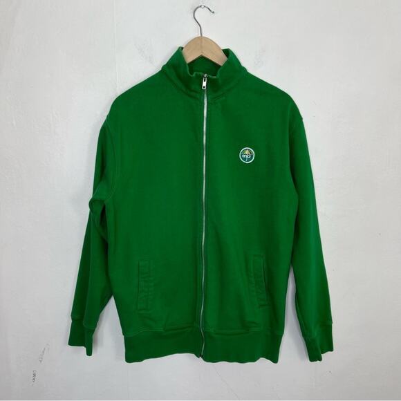 Vintage Enjoi Umbrella Logo Full Zip Green Skateboard Sweatshirt Size Large - Picture 11 of 11